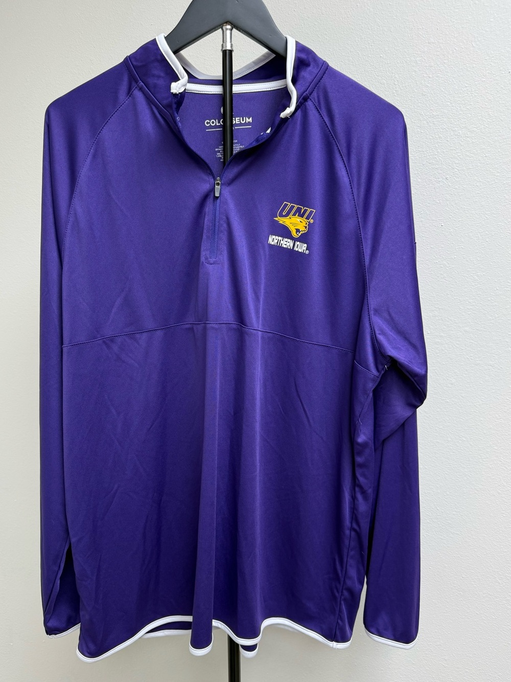 Colosseum Purple UNI Quarter-Zip Performance Pullover